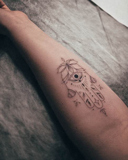 Cool Hamsa Tattoos For Women