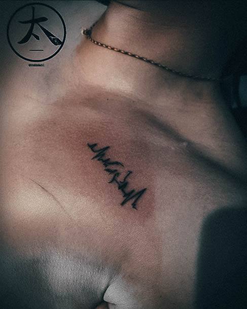 Cool Heartbeat Tattoos For Women