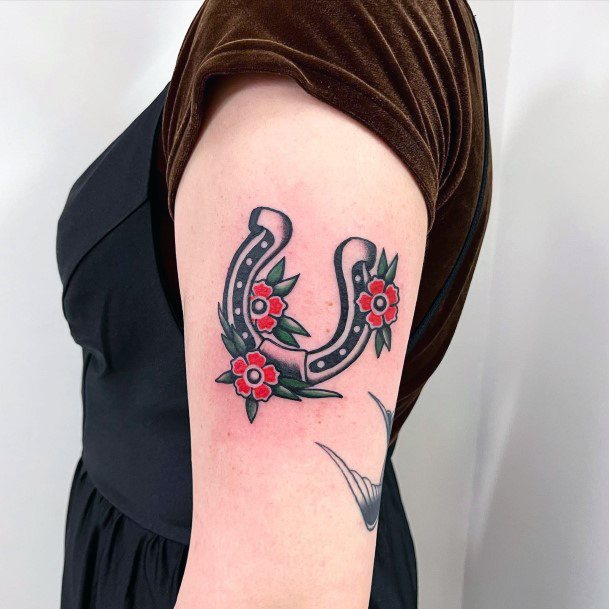 Cool Horseshoe Tattoos For Women