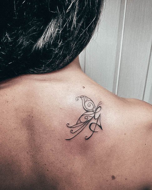 Cool Initials Tattoos For Women