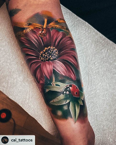 Cool Ladybug Tattoos For Women