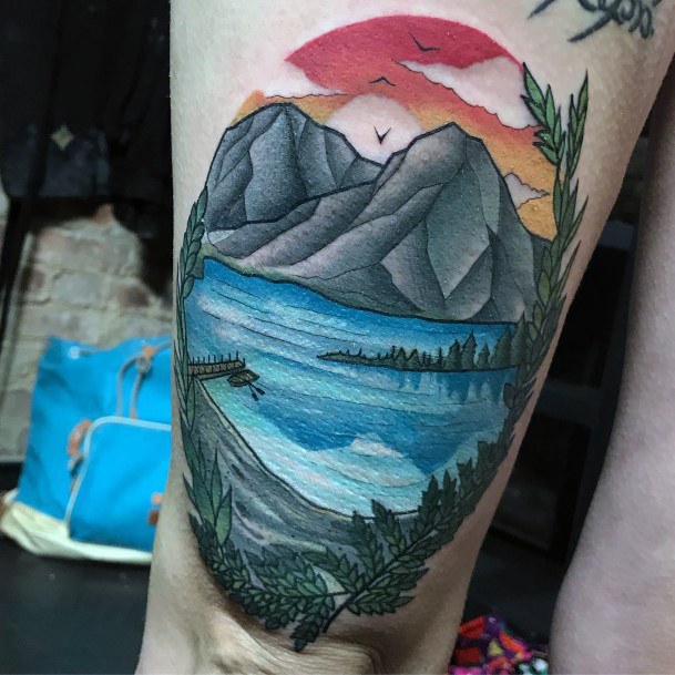 Cool Lake Tattoos For Women