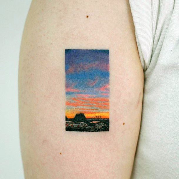 Cool Landscape Tattoos For Women