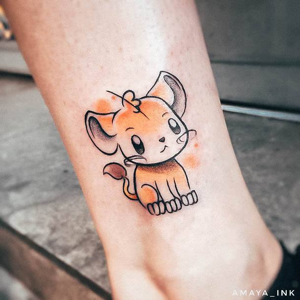 Cool Lion King Tattoos For Women