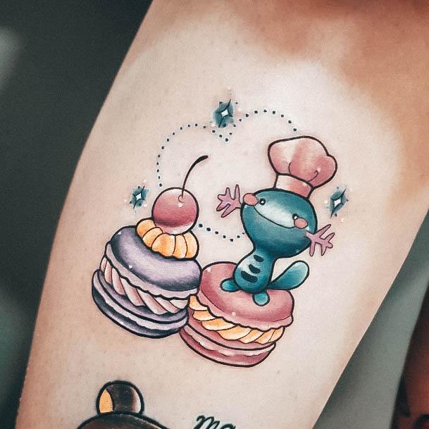 Cool Macaron Tattoos For Women