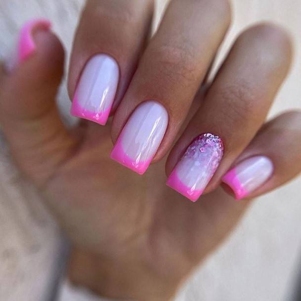 Cool Nail Art Pink With Light For Women