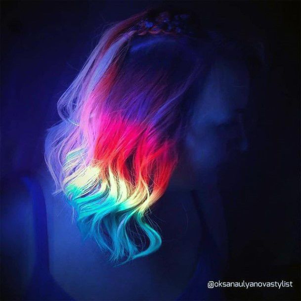 Cool Neon Hairstyless For Women