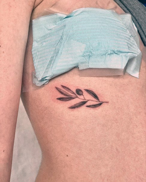 Cool Olive Branch Tattoos For Women