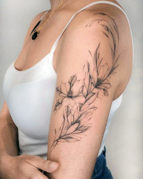 Cool Olive Tree Tattoos For Women