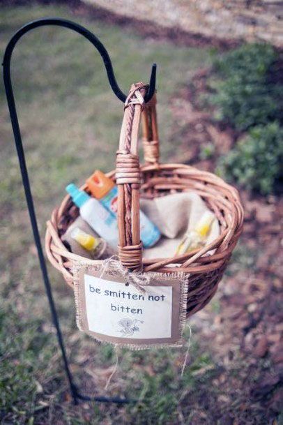 Cool Outdoor Bug Off Station For Wedding Ideas