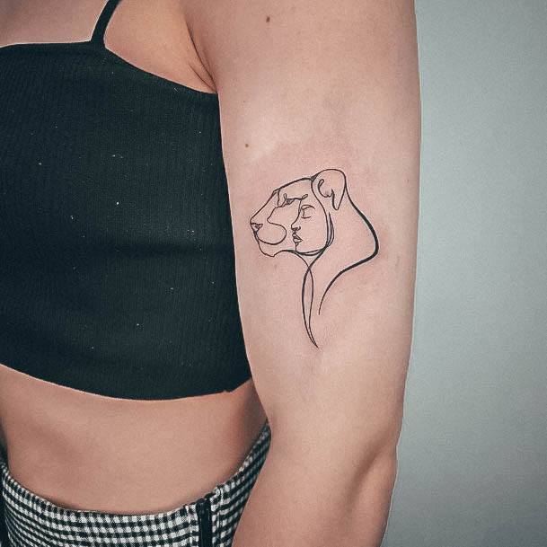 Cool Outline Tattoos For Women