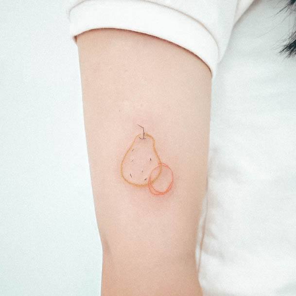 Cool Pear Tattoos For Women