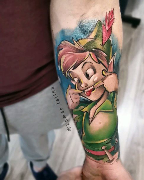 Cool Peter Pan Tattoos For Women