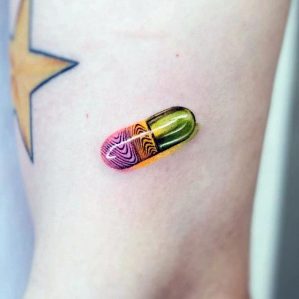 Cool Pill Tattoos For Women