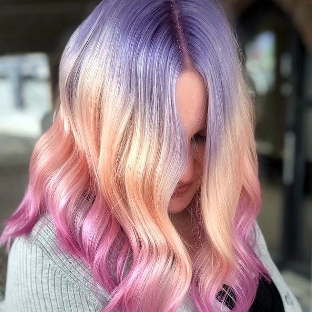 Cool Pink Ombre Hairstyless For Women