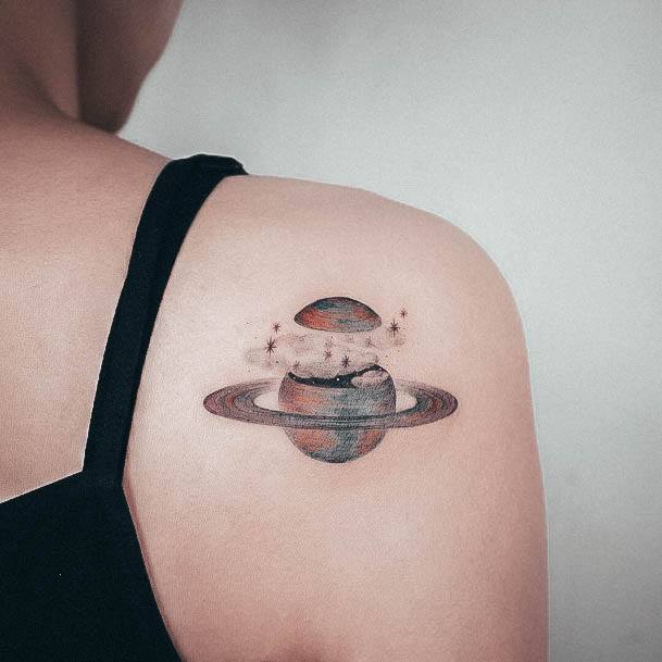 Cool Planet Tattoos For Women