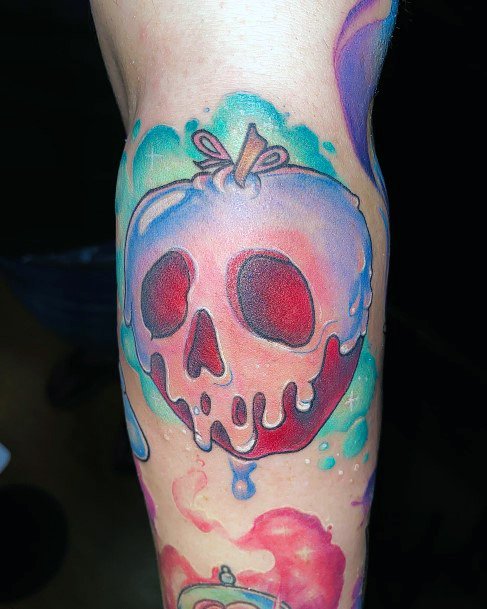 Cool Poison Apple Tattoos For Women