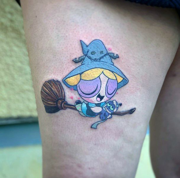 Cool Powerpuff Girls Bubbles Tattoos For Women