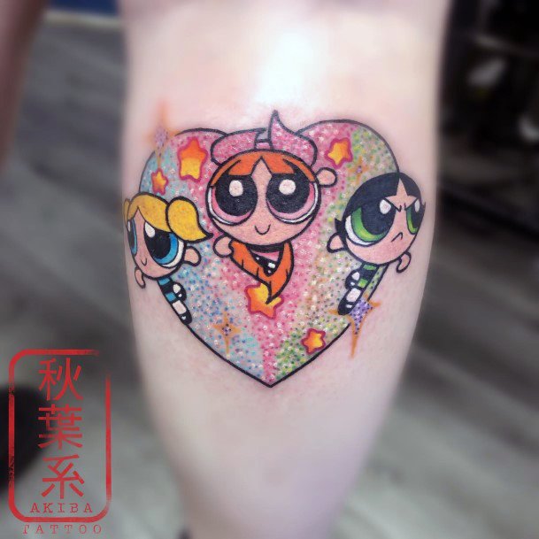 Cool Powerpuff Girls Tattoos For Women