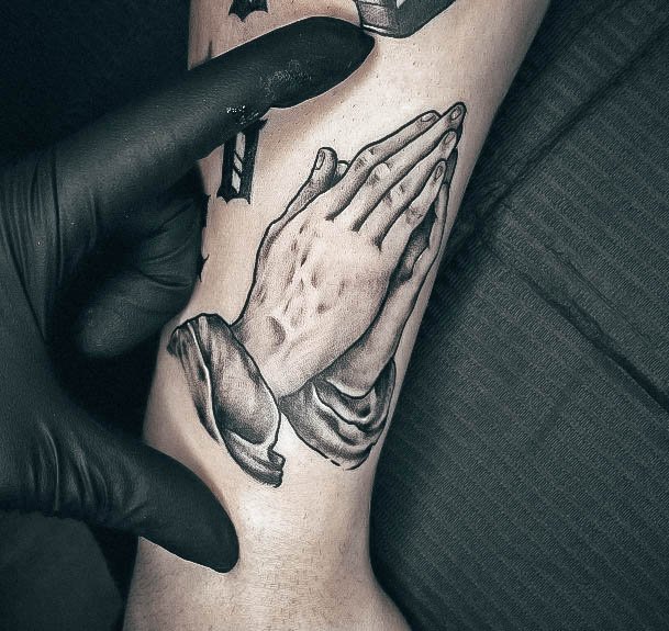 Cool Praying Hands Tattoos For Women Forearm