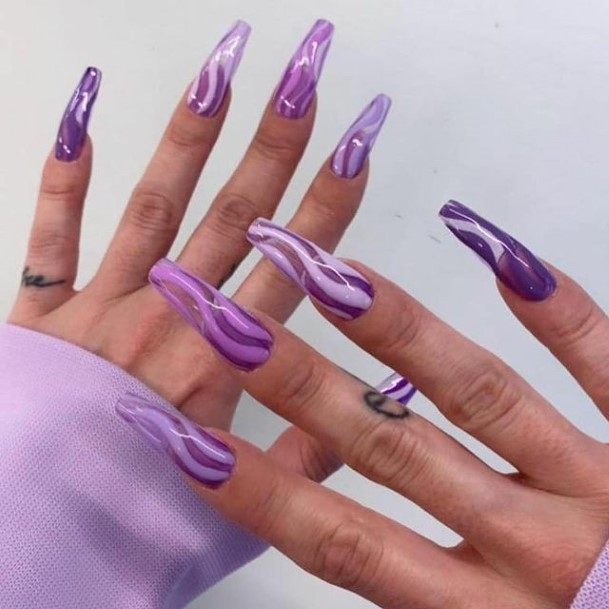 Cool Purple Nails For Women