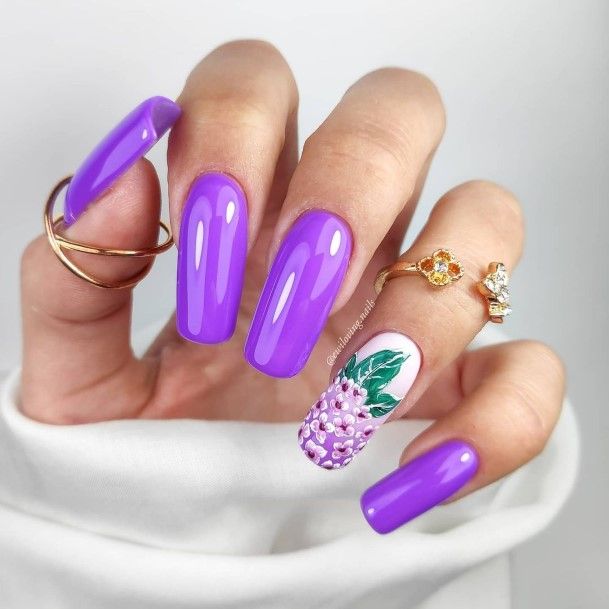 Cool Purple Summer Nails For Women