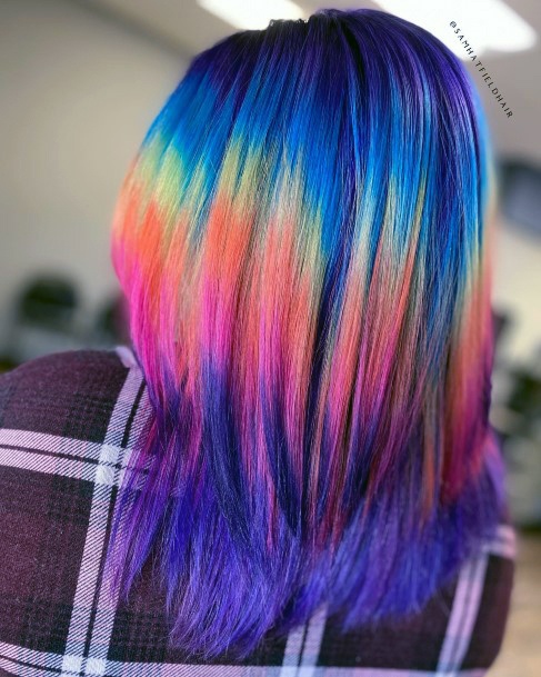 Cool Rainbow Hairstyless For Women