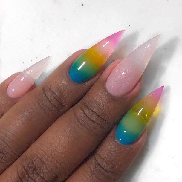 Cool Rainbow Nails For Women