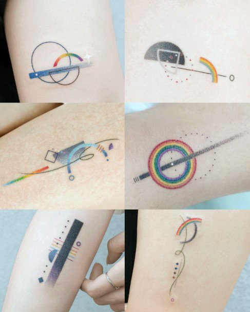 Cool Rainbow Tattoos For Women