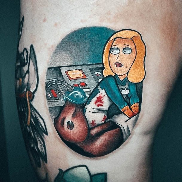 Cool Rick And Morty Tattoos For Women