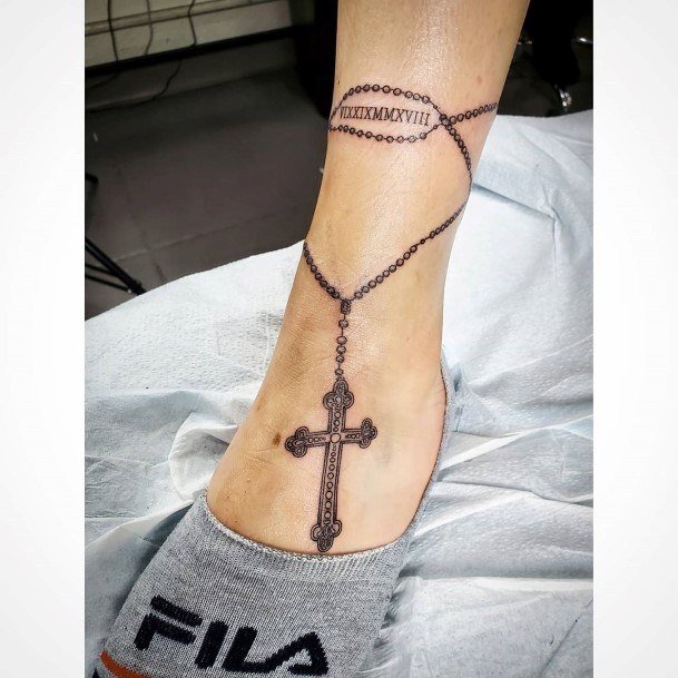 Cool Rosary Tattoos For Women Catholic