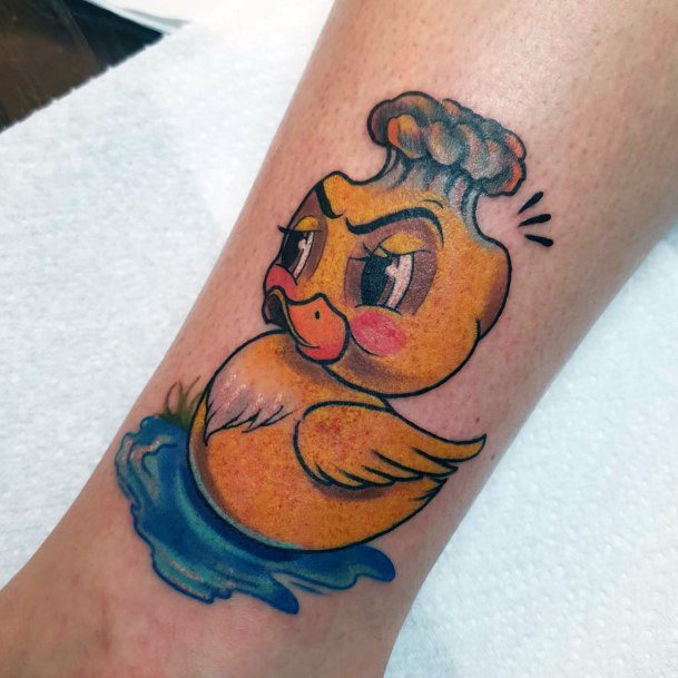 Cool Rubber Duck Tattoos For Women