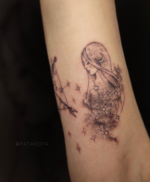 Cool Sagittarius Tattoos For Women