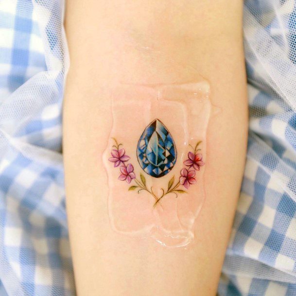 Cool Sapphire Tattoos For Women