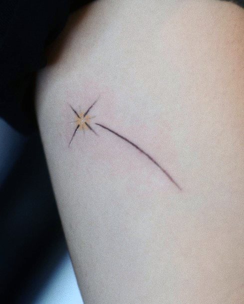 Cool Shooting Star Tattoos For Women