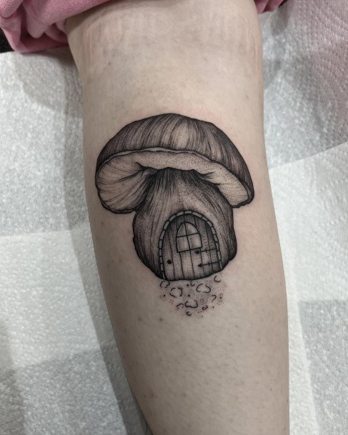 Cool Small Mushroom Tattoos For Women