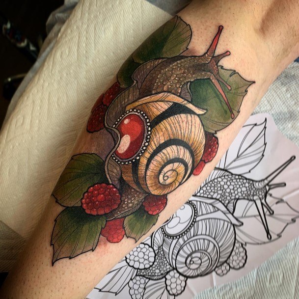 Cool Snail Tattoos For Women