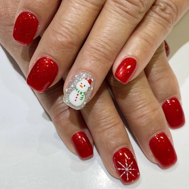 Cool Snowman Nails For Women