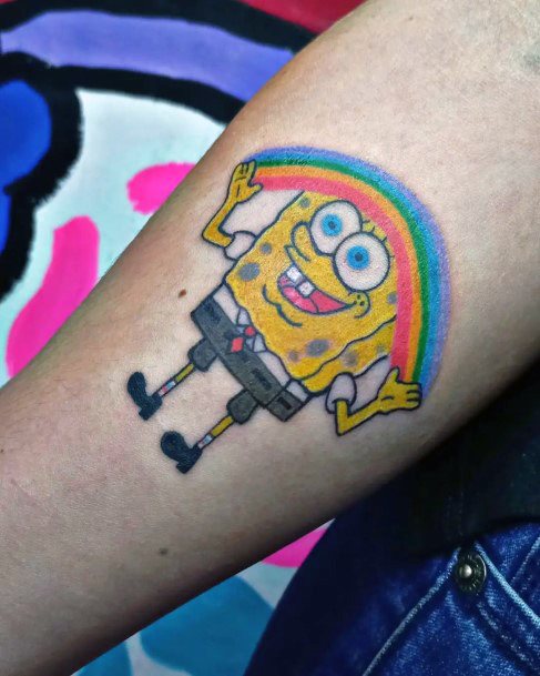 Cool Spongebob Tattoos For Women