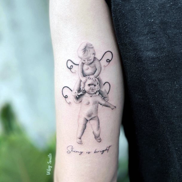 Cool Statue Tattoos For Women