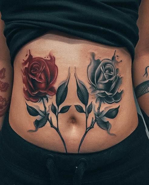 Cool Stomach Tattoos For Women