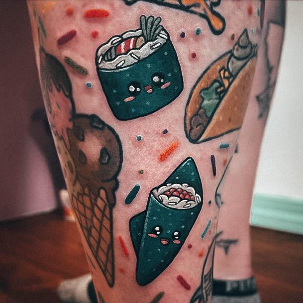 Cool Sushi Tattoos For Women