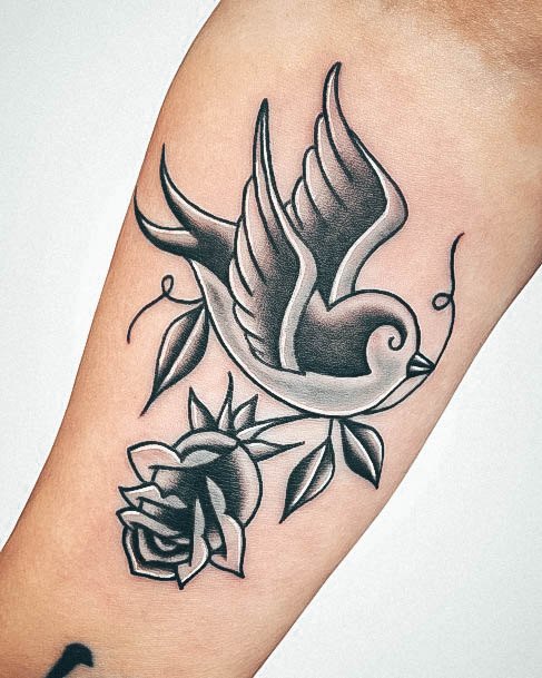 Cool Swallow Tattoos For Women