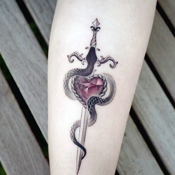 Cool Sword Tattoos For Women