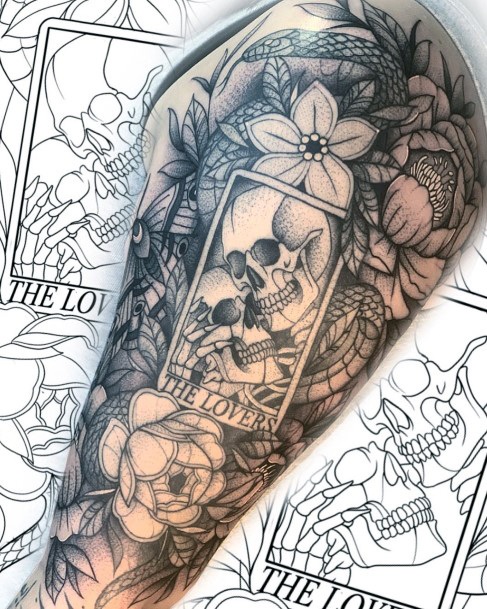 73 Amazing Tarot Card Tattoo Designs For 2023