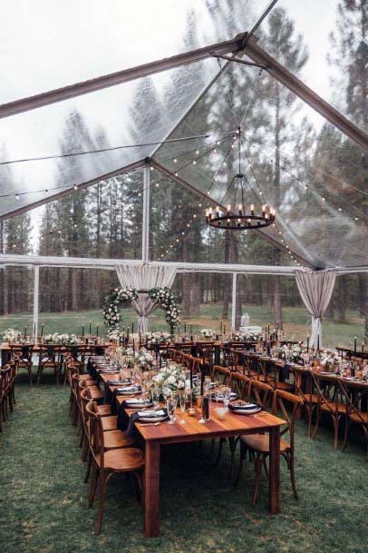 Cool Tent Wedding Decorations Hillside