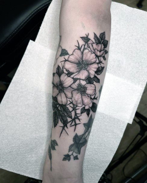 Cool Thorns Tattoos For Women