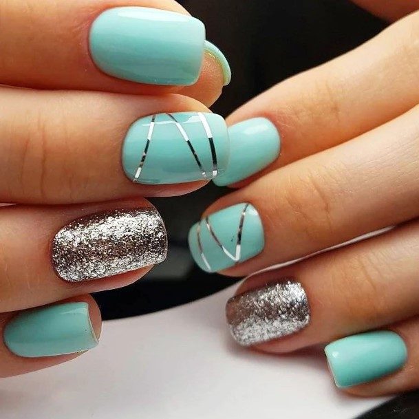 Cool Turquoise Nails For Women