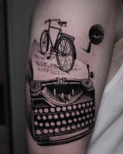 Cool Typewriter Tattoos For Women