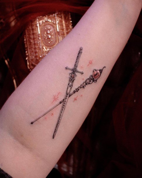 Cool Wand Tattoos For Women